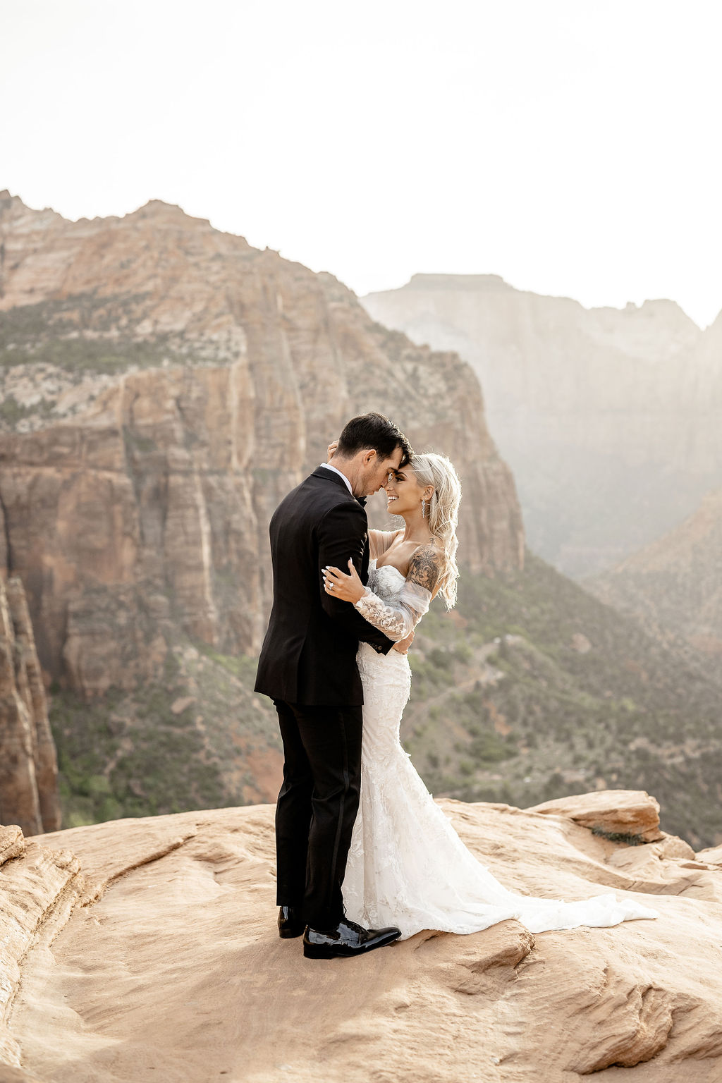 Zion Utah Overlook Elopement