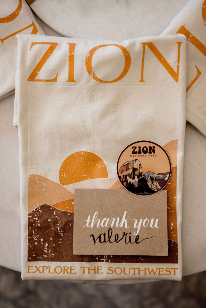 Utah elopement photographer captures details from Zion National Park wedding